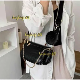 Evening Bags Waist Bags Fashion Alligator Pattern Majong Bag Women Casual Crossbody Shoulder Bags Lady Vintage Messenger Handbag Bags 2024