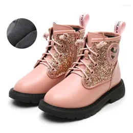 Сапоги XPAY, зимняя детская обувь из воловьей кожи для девочек, водонепроницаемая нескользящая обувь из натуральной кожи с хлопковой подкладкой, размер 26-37