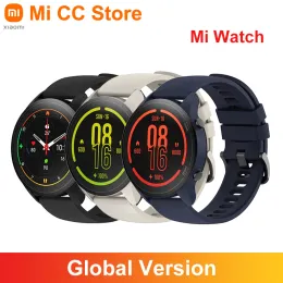 Watches Global Version Xiaomi Mi Watch 1.39'' AMOLED GPS Fitness Tracker 5ATM Waterproof Sport Heart Rate Monitor Mi Smart Watch