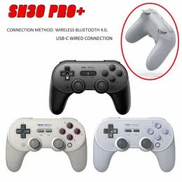 GamePads SN30 Pro+ Mac OS Switch Windows 용 조이스틱이있는 Bluetooth 게임 패드 컨트롤러 Android Nintend Switch R30