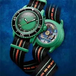 Função completa oceano pacífico designer relógios de alta qualidade biocerâmica reloj mens relógio pulseira de náilon oceano pacífico oceano antártico sd049