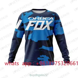 Men's T-shirts Mens Downhill Jerseys Orbea Fox Mountain Bike Mtb Shirts Offroad Dh Motorcycle Jersey Motocross Sportwear Racing 2024 New Z9ZS