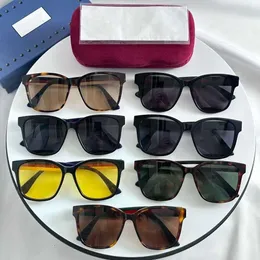 10a óculos de sol designer g 2024 moda metal feminino espelho clássico grande quadro retro rua batida sunglass alta versão bandeira correta