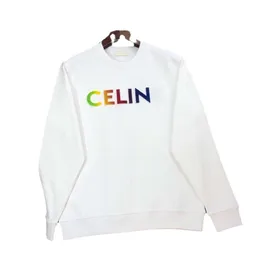 Celinnes Designer Hoodie Luxury Fashion For Women Men's Sweatshirts Letter Toothbrush Embroidered Round Neck Sweater For Men And Women