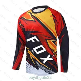 Homens camisetas MTB Manga Longa Jersey Ciclismo Mens Clothingman Motocross Outfit Enduro Pro Moto Cross Bicicleta Hpit Fox LMXH