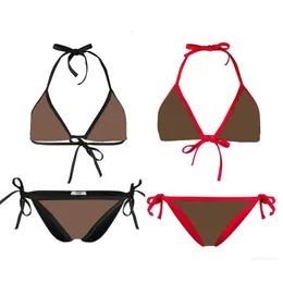Дизайнерские женские купальники бикини для женщин, популярный бренд, купальная пляжная одежда, летний сексуальный женский костюм с буквенным принтом и цветком, несколько вариантов дизайнера3N3I