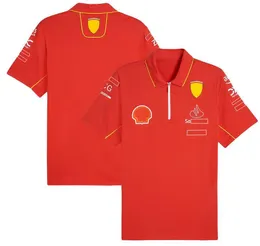 T-shirt maschile 2024 New F1 Racing T-shirt Summer Team Polo Shirt Same Personalized 1V37
