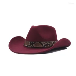 Berets Hat For Women And Man Wool Hollow Western Cowboy With Fashion Belt Gentleman Lady Jazz Cowgirl Toca Sombrero Cap Drop Deliver Dhmin