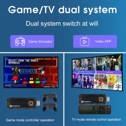 Konsole X8 Dual System HighDefinition TV Console Game Box z wbudowanymi gier 10000, w tym 2,4G podwójny kontroler gier TV i