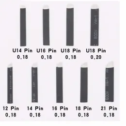 Maszyna 100pcs/ 0,18 mm mikroblading igły tatuaż trwałe igły do ​​haftu brwi