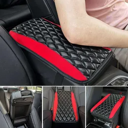 New Other Interior Accessories Auto Armrest Cushion Cover Leather Center Console Box Padding Arm Car Pad Rest Interior Protector Car Universal Soft Access X2W9