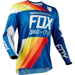 Мужские футболки Fox Downhill Suit Head Riding Mountain Bike Racing Мотоциклетная футболка с длинным рукавом Мужской топ Yamaha 14JS