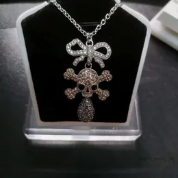 satellite Necklace Designer Necklace for Woman Vivienenwestwood Luxury Jewelry Viviane Westwood Necklace Vivienne Full Diamond Skeleton Head Water Drop Necklac