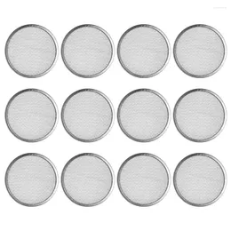 Louça 12 Pcs Mason Jar Tampa de Broto de Aço Inoxidável Tampas de Brotação para Frascos de Boca Larga Selar Filtro Versátil