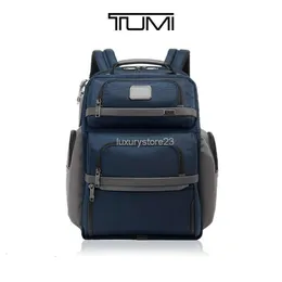 Mens Waterproof Pack TUMI Bags 8pva Designer Bag Nylon Bookbag Books TUMIs Handbag 2603578 Backpack Ballistic Men's Casual Business Com KPCU9DY7