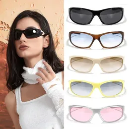 Sunglasses Punk Goggles UV400 Sports Aesthetic Y2K Cycling Sun Glasses