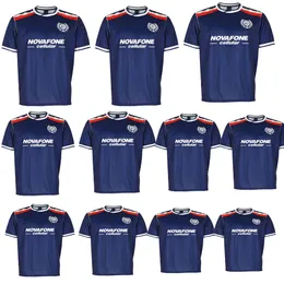 스코틀랜드 87 89 Dundee F.C. 뜨거운 판매 축구 유니폼 레트로 1987 1989 The Dee Football Shirts The Dark Blues Men Uniforms