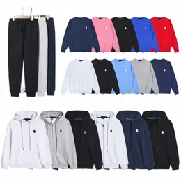 Designer Men's Sweaters Tracksuit Zipper Polo Hoodie Men Sweater Business Polo Ralphs Casual Jogger Tracksuit Tops Polo Set Casual Half Zipper Hoodies