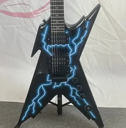 커스텀 더블 트레몰로 학장 Dimebag Darrell The Dean From Hell, Blue Color Electric Guitar