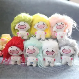 Carino 12 zodiaco acconciatura sdentato peluche divertente fai da te bambola capelli fritti cambio acconciatura gratuito regalo creativo per bambini 240223