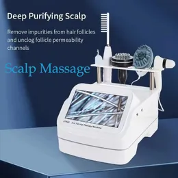 5 In 1 Professional Hair Regrowth Scalp Massage Machine With Brush Comb Head Massager Hair Follicle Detection Analysis