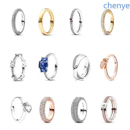 2024 The NEW Latest S925 Silver New Sparkling Wrong Ring Love Couple Ring Plain Ring Pair Ring
