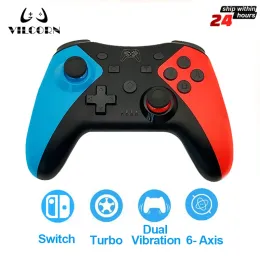 Gamepads Bluetooth Compatybilny Turbo Gamepad dla Nintendo NSSwitch NS Switch OLED Console Wireless USB Joystick Switch Pro Controller