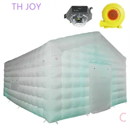 الأنشطة في الهواء الطلق 7 × 5 أمتار محمولة خيمة قابلة للنفخ خيمة ديسكو قابلة للنفخ مع خفيفة ، ملهى ليلي