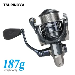 Brzacki Tsurinoya Ultralight Carbon Spinning Fishing Ranger 2000s 2500s 3000s 6 kg drag moc 9+1BB płytka szpula długa kołowrotek