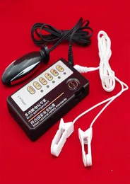 Sex Electric Shock Products med klitorisnippelklämmor Vagina Anal Plug Electro Sex Gear estics Toys Massager3864873