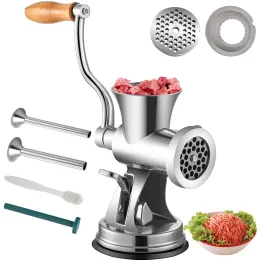 Grinders Vevor Manuel Mini Meat Miner Mutum İşleyicisi Öğütücü Taşınabilir Kıyıcı Blender Sosis Doldurucu Sığır Balıkları İçin Paslanmaz Çelik