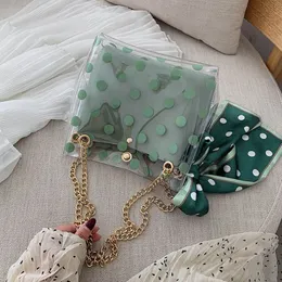 HBP Smooza Ribbon Bow Bag الشفافة كيس جيلي 2020 الصيف الجديد عالي الجودة PVC مصمم خط حقيبة يد الكتف Messenge311z