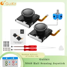조이스틱 Gulikit NS40 Hall Sensing Joycon, Superlow Power 안티 드리프트 내구성 교체, NS OLED, NS LITE를위한 내구성 대체 가능