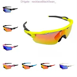 Designer Oakleies Solglasögon Oakly Okley OKI Cycling Glasses OO9001 Cykelsport Polariserad tre -bitar som körs vindtät och sandtät R5DZ PI60 AT3P