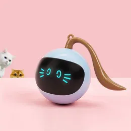 Toys Electronic Pet Toy Toy Smart Cat Toy girating Automatic Funny Cat Exercício Recarga de brinquedos 1000mAh Brinquedos de bola para gatos gatos gatos