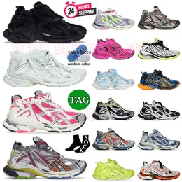 2024 Designer Runner 7.0 Triple S Super Running Shoes Tess Gomma Platform Leather Multicolo Graffiti Black White Pink Plat-Form Forfers Downtruction chogning 35-46