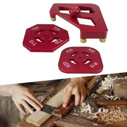 Professional Hand Tool Sets Jig Router Templates Quick Aluminum Alloy Positioning Table Routing Rounded Corner Gauge Set For Woodworking