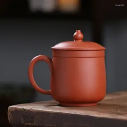 Tazze da tè Tazza da tè in argilla viola antica da 280 ml Infusore portatile dipinto a mano Tazza cinese Accessori tradizionali Articoli per la casa
