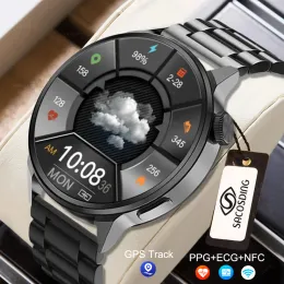 Watches 2022 New NFC Smart Watch Men Custom Dial Call Sports GPS Track Watches Women Heart Rate ECG Smartwatch For Samsung Huawei Xiaomi