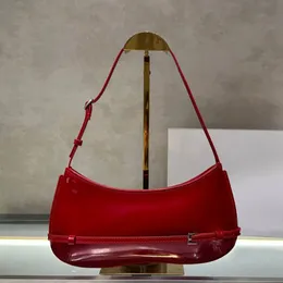 Klassisk le bambino väska rött patent läder handväska silver metall handväskor designer kvinnor lång klaff axel väska crossbody beige grön mini liten koppling plånbok