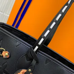 Borsa a tracolla di design leopardata borsa di lusso borsa di moda borsa a tracolla a tracolla borse in pelle goffrata nera borse da viaggio per lo shopping da spiaggia tote pochette da donna composita