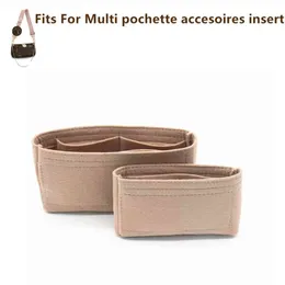 لمتعددات Pochette Accessoires حقيبة إدراج منظم داخلي محفوظ محمول Crossbody Designer Handbag Make Up Organizer C05083020