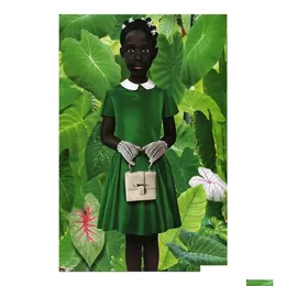 Obrazy Ruud van empel stojący w zielonym obrazie plakat Drukuj Dekor Home Decor lub niezamawiany materiał popaper1543649 Drop dostawa dh7tz