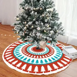 Decorações de Natal Tapete de árvore para menos de 65g de alta qualidade e cores brilhantes duráveis trazendo um pano de atmosfera festiva quente e alegre