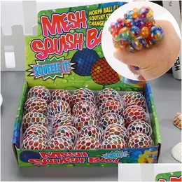 Dekompresyon oyuncak üzüm top 5.0cm örgü squishy colorf fidget anti havalandırma topları oyuncak kaygı rahatlatıcı düşme hediyeleri n dhk9a