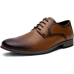 ارتداء Oxford Plain Men's Josen Toe Toe Classic Italial Derby Shoes 809 B.
