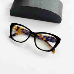 Solglasögonramar Designer Board Cat Eye Plain Frame 19W Anti Blue Light kan matchas med Myopia fashionabla leopardtryck Oregelbundna ben 3CIP