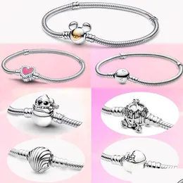 Charm Bracelets 새로운 925 Sterling Sier Iti 팔찌는 원시 판도어 매력 DIY 장식 보석 드롭 배달 유대인 ot1do에 적합합니다.