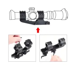 25.4mm/30mm Quick Release Cantilever Weaver Forward Reach Dual Ring Scope Mount Sight Bracket Rear Extension Integrated Bracket