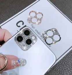 Bling Diamond Kameraschutzhülle für iPhone 11 12 Pro Max Mini für Samsung S20 Plus Ultra Huawei P40 Filmzubehör Glitzer 6891774